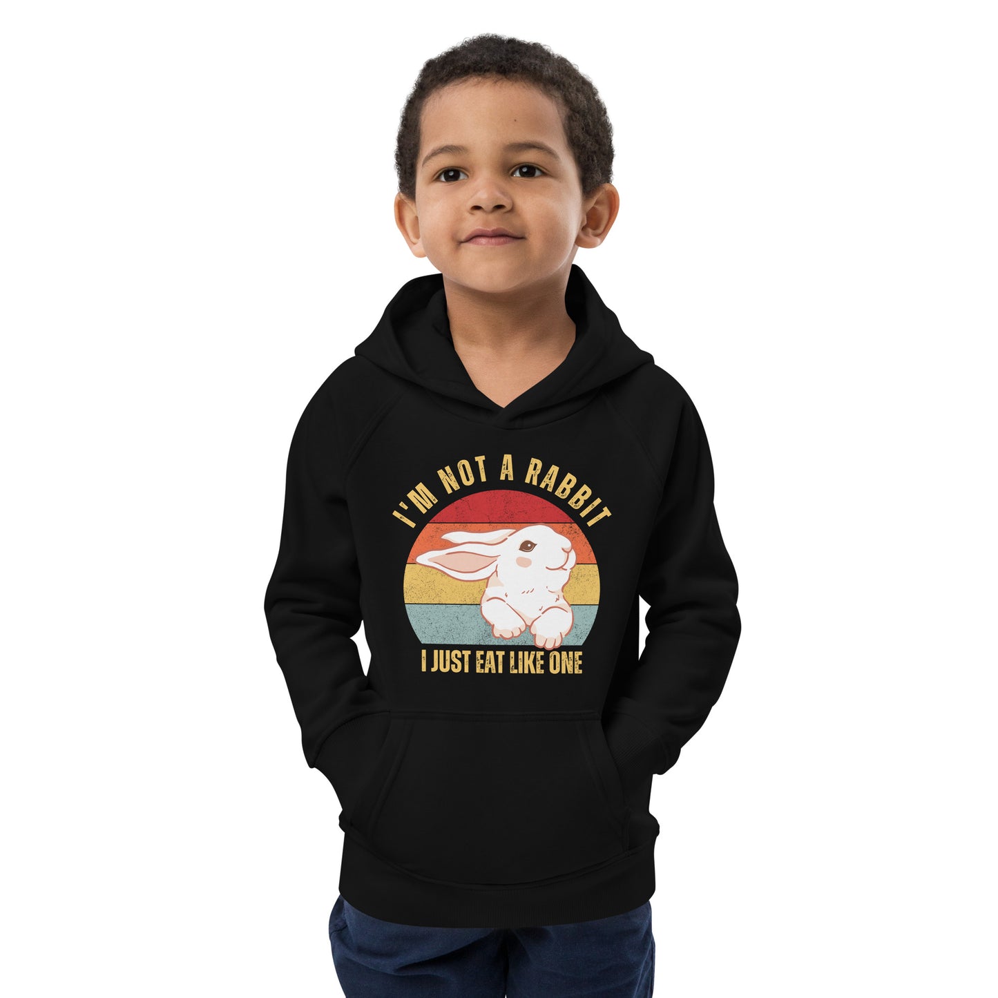 I'm Not A Rabbit kids hoodie