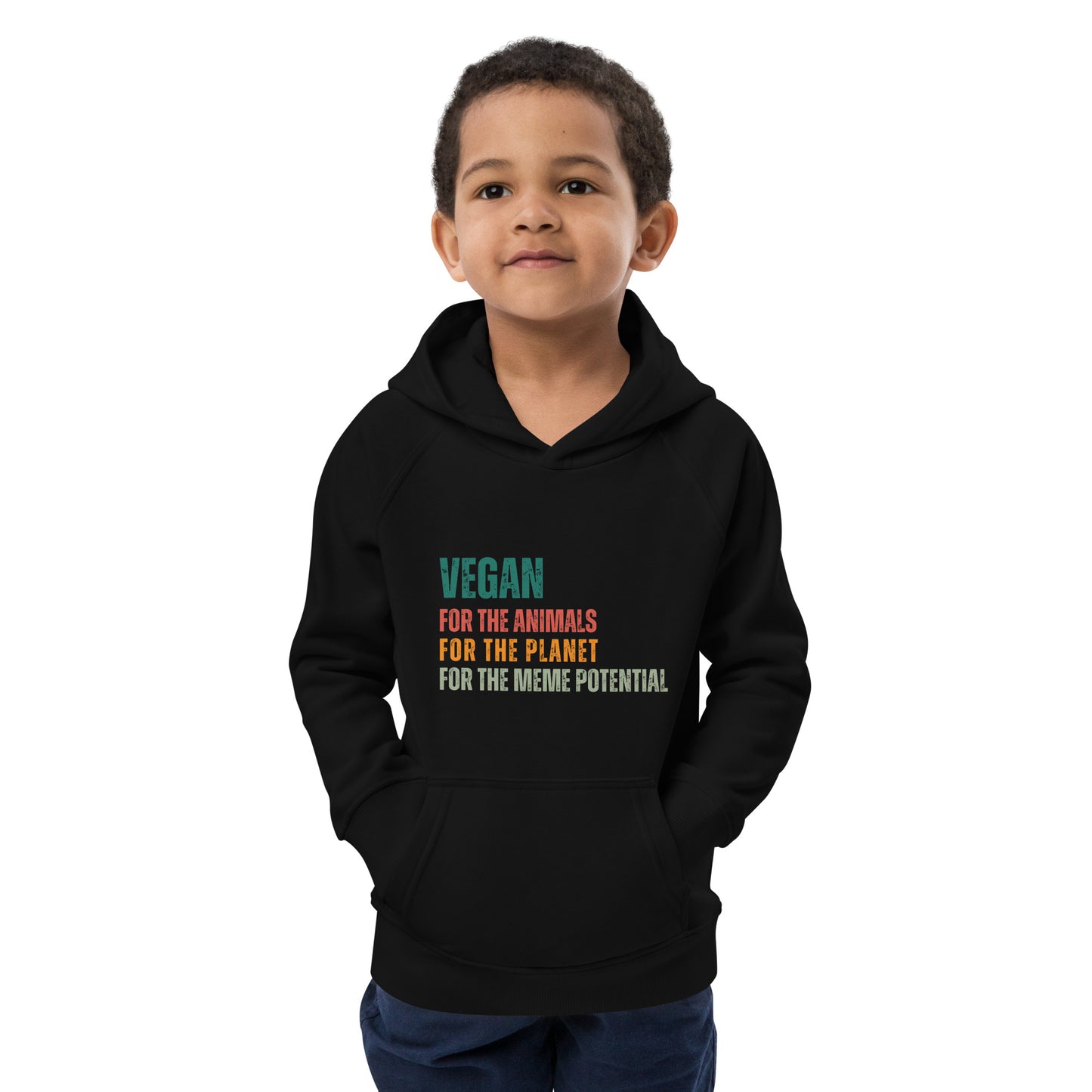 Vegan Meme kids hoodie