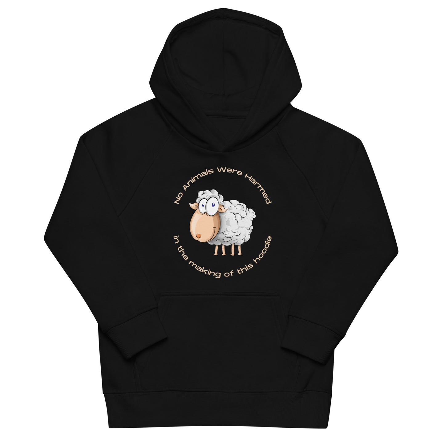 No Animals Were Harmed kids hoodie (Sheep)