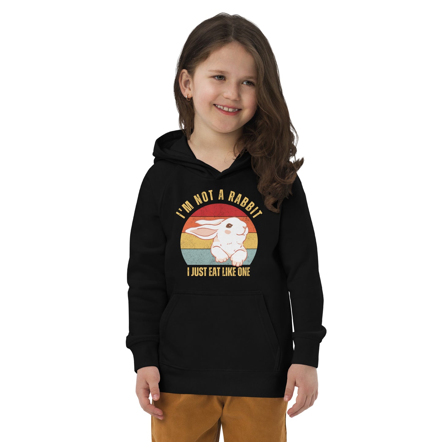 I'm Not A Rabbit kids hoodie