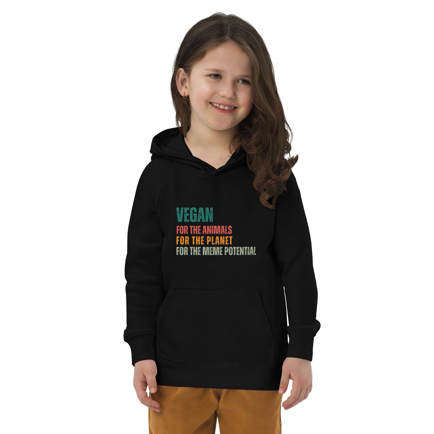 Vegan Meme kids hoodie