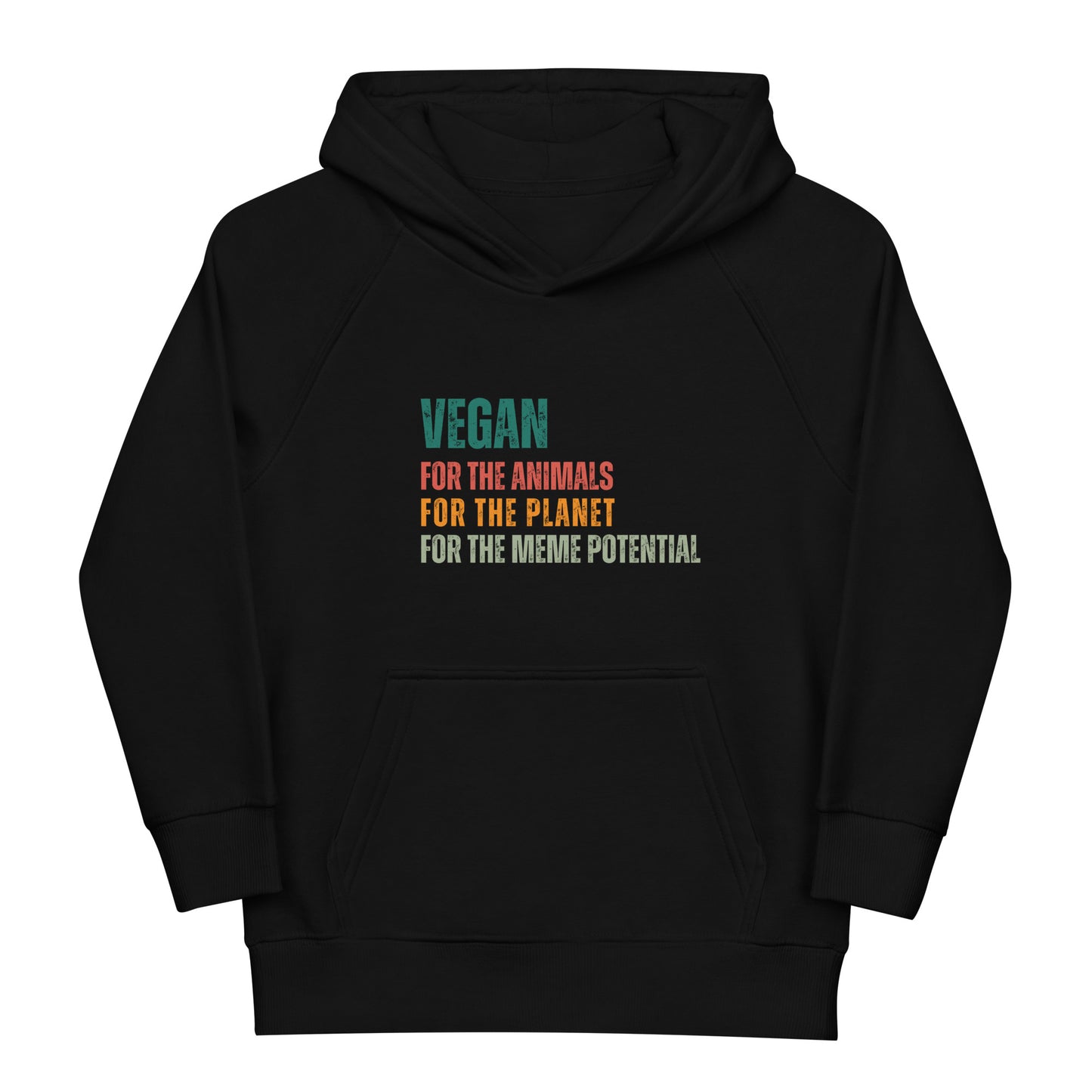 Vegan Meme kids hoodie