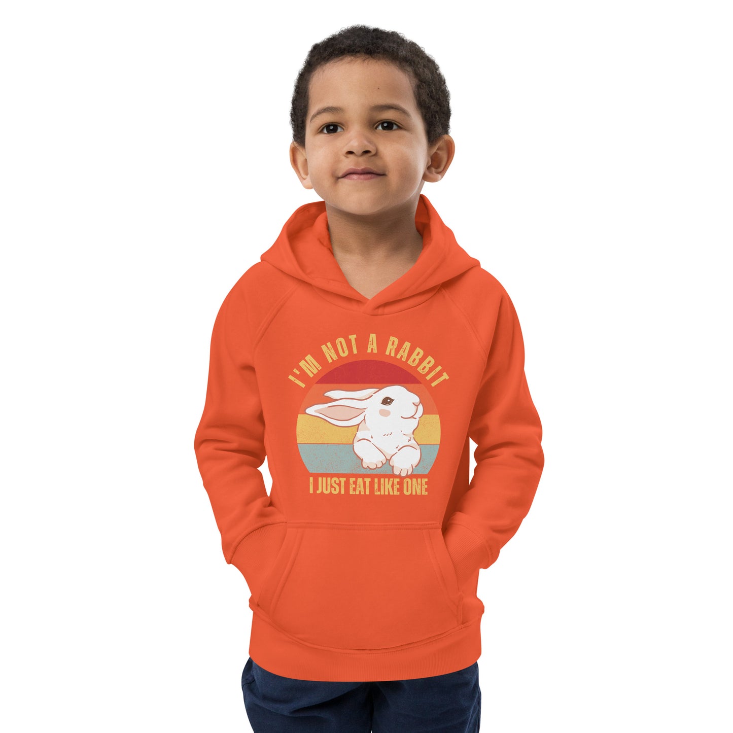 I'm Not A Rabbit kids hoodie