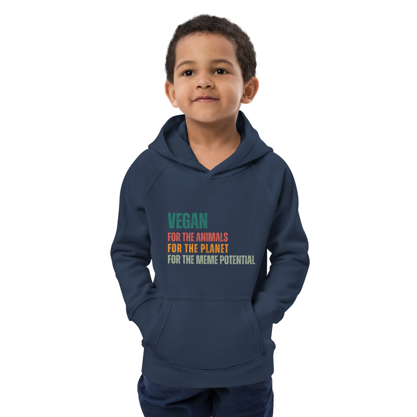 Vegan Meme kids hoodie