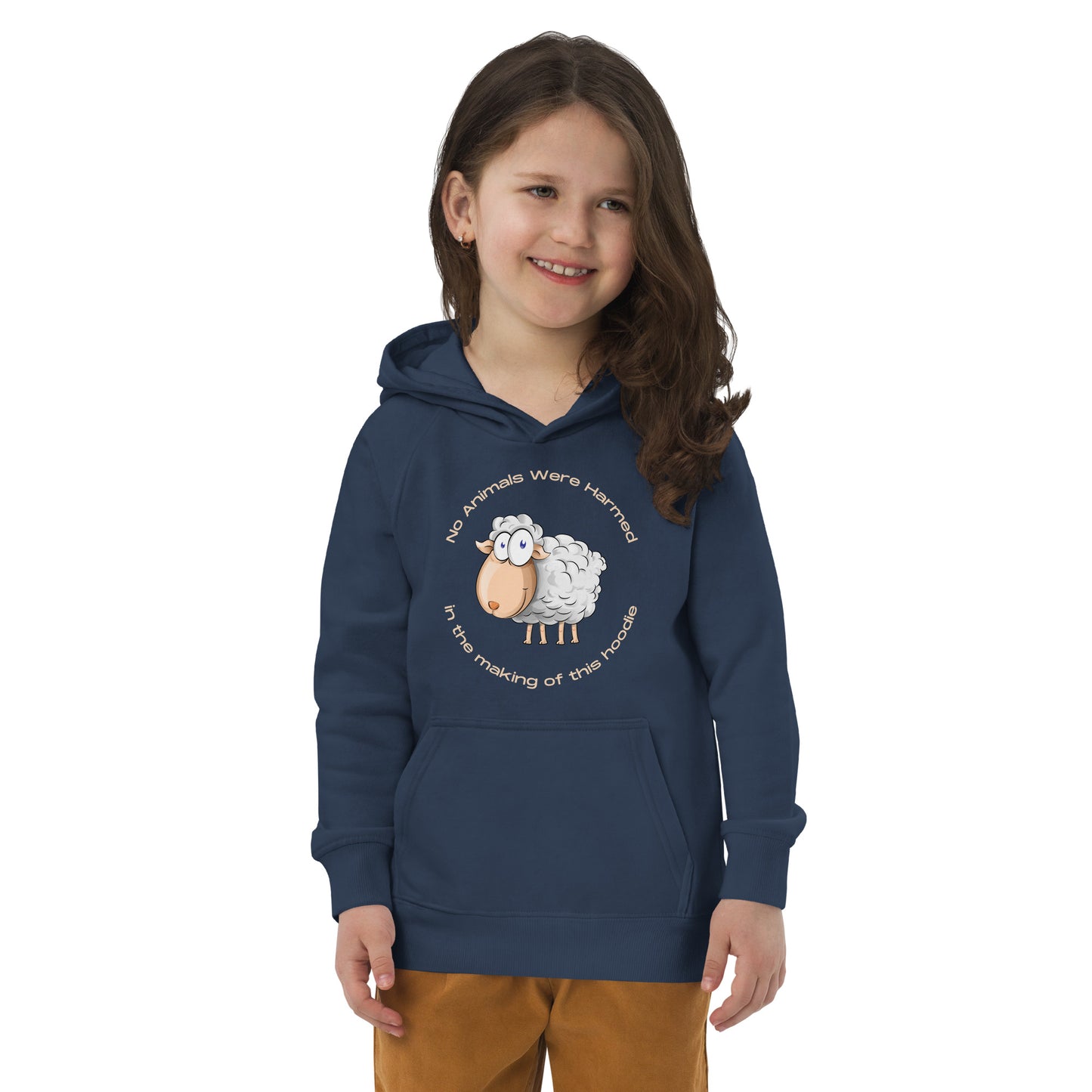 No Animals Were Harmed kids hoodie (Sheep)