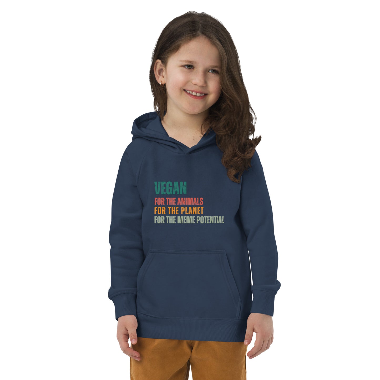 Vegan Meme kids hoodie