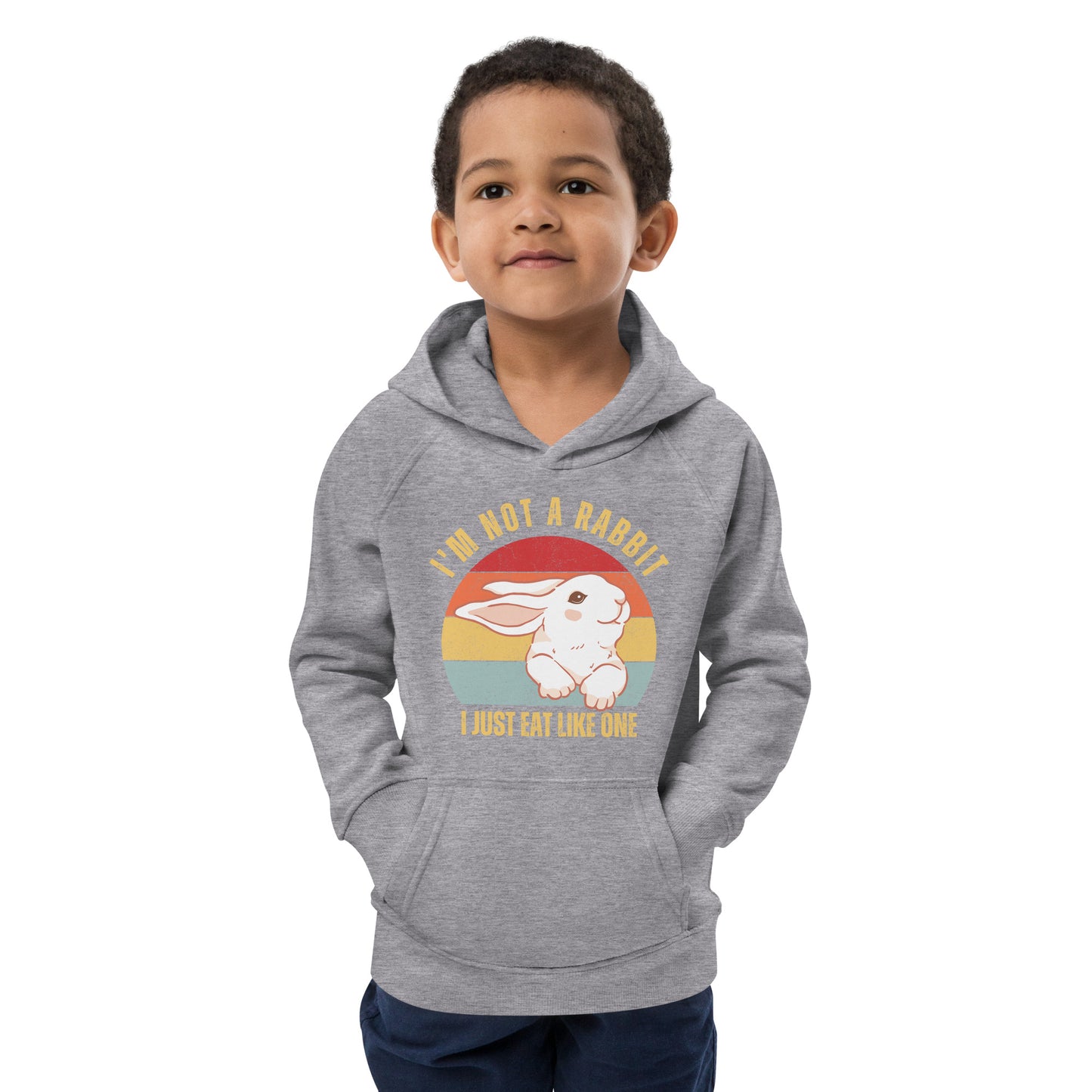 I'm Not A Rabbit kids hoodie