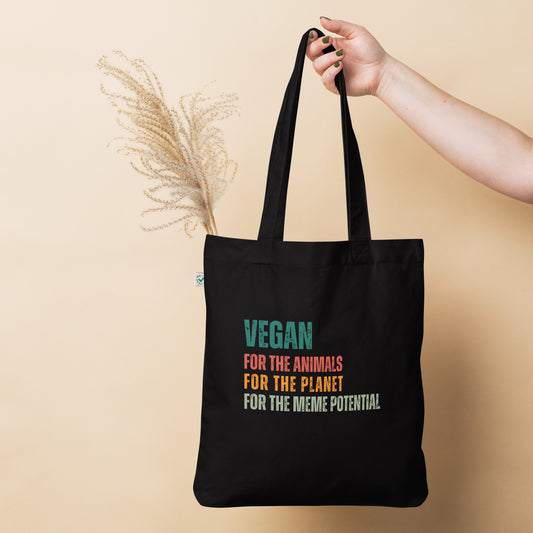 Vegan Meme tote bag