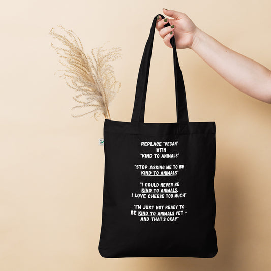 Kind To Animals tote bag