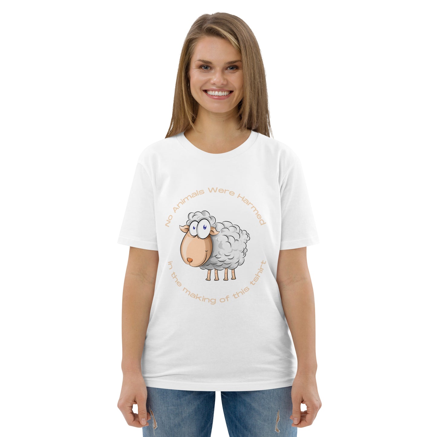 No Animals Were Harmed t-shirt (Sheep)